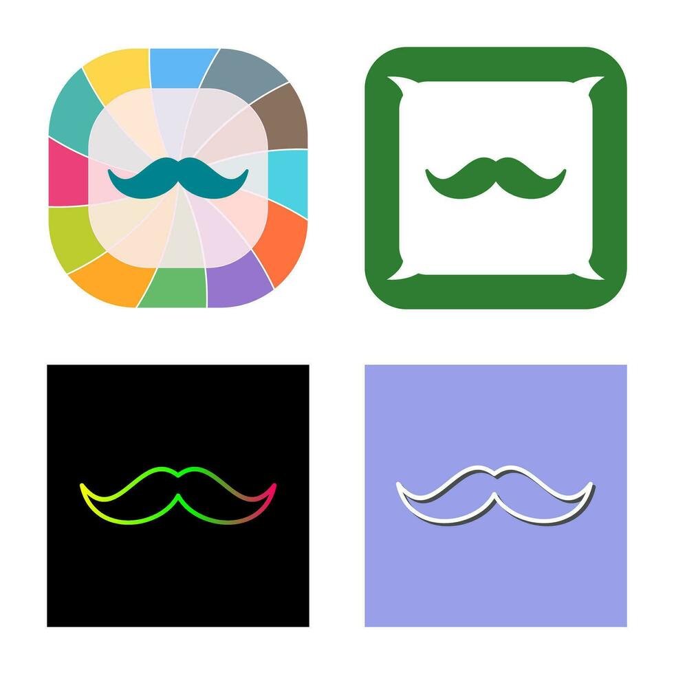 icono de vector de bigote