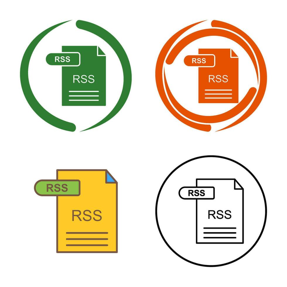 icono de vector de rss