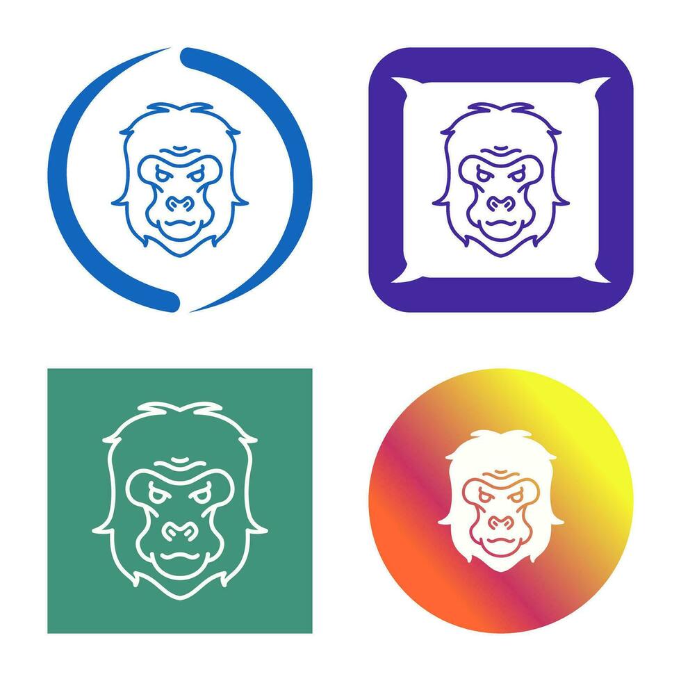 Gorilla Vector Icon