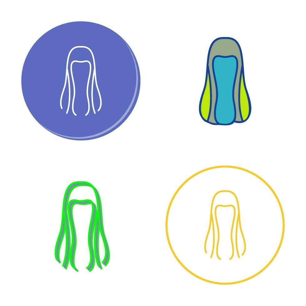 icono de vector de cabello