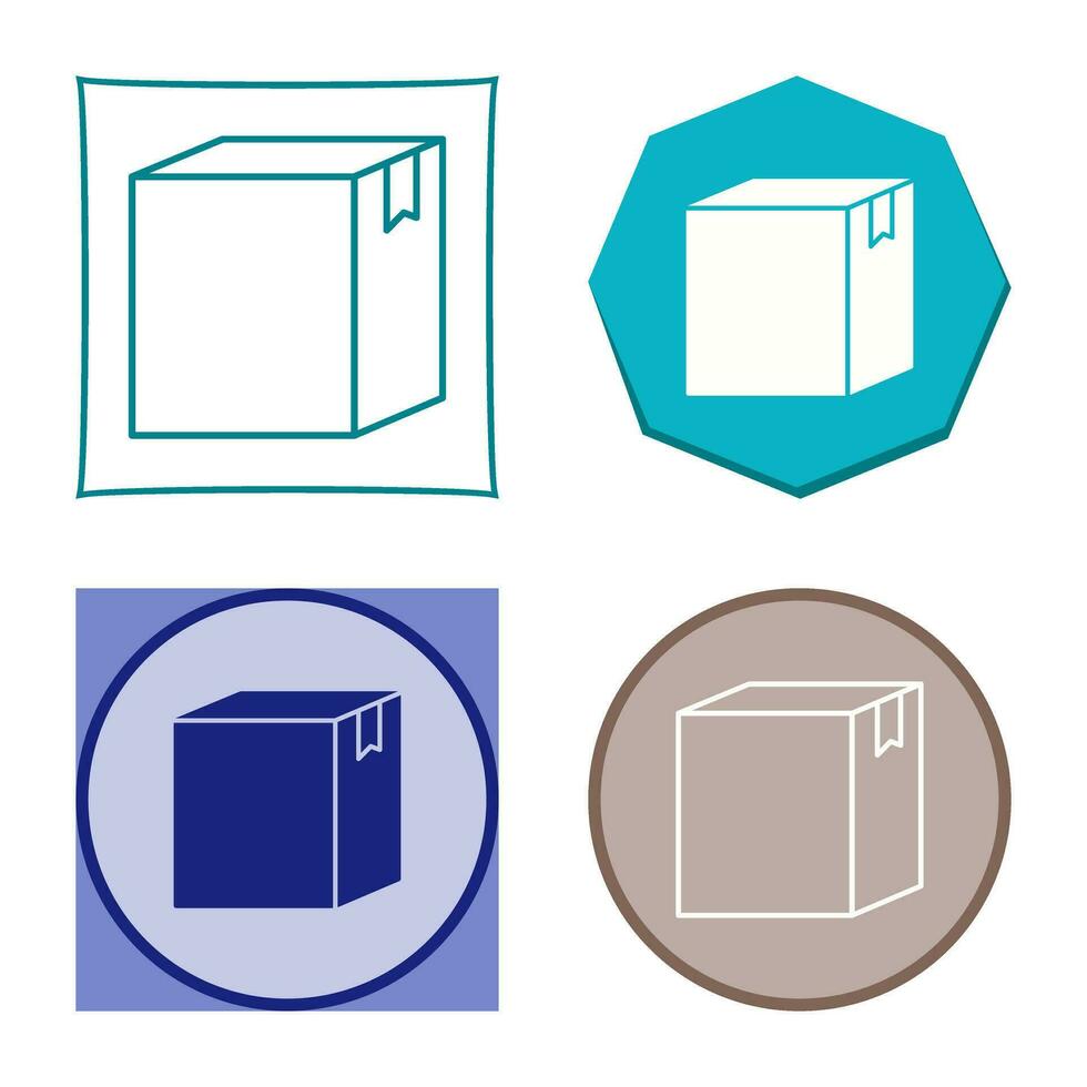 icono de vector de caja