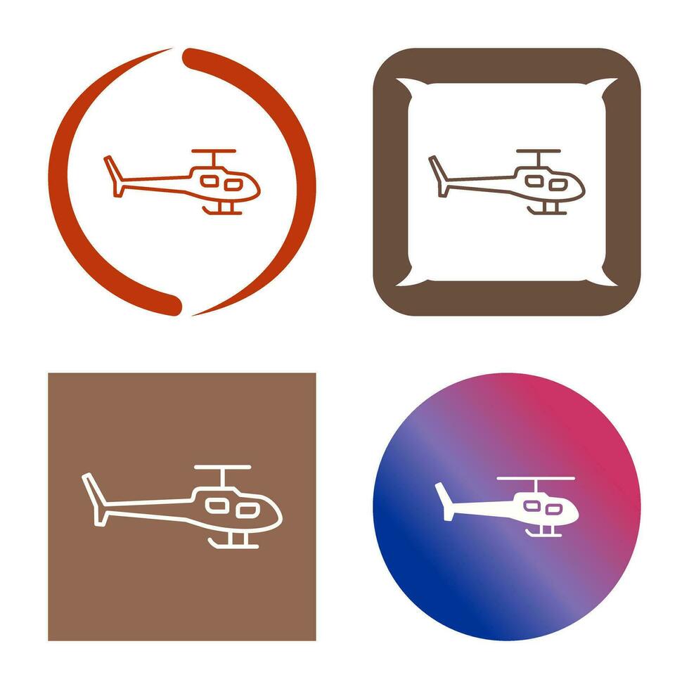 icono de vector de helicóptero