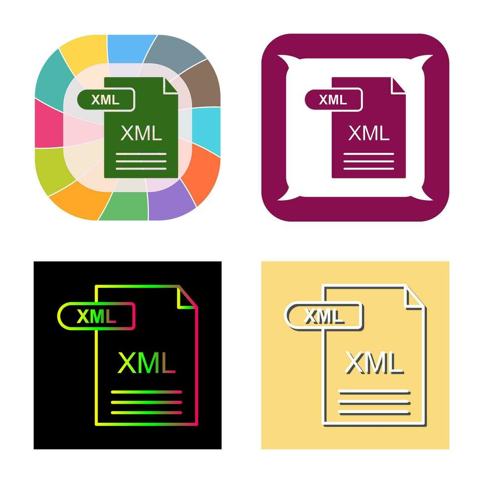 XML Vector Icon