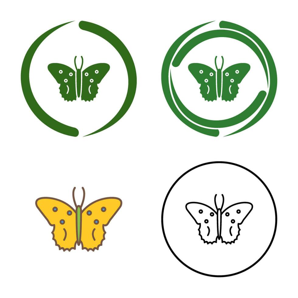 icono de vector de mariposa