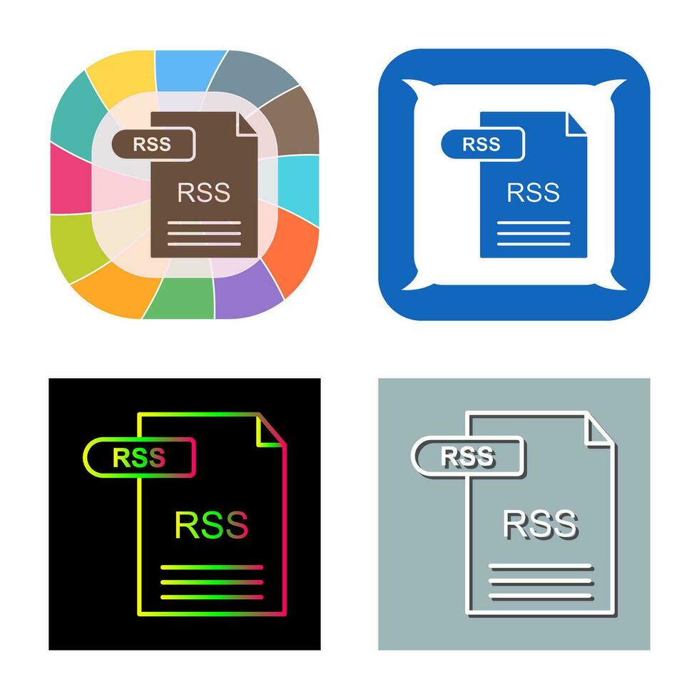 icono de vector de rss