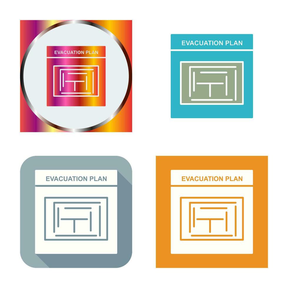 Evacuation Plan Vector Icon