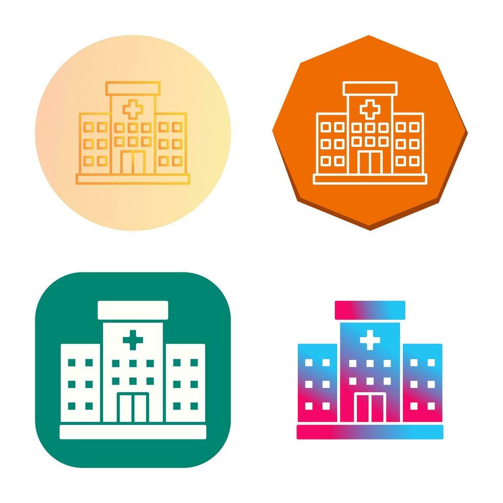 icono de vector de hospital