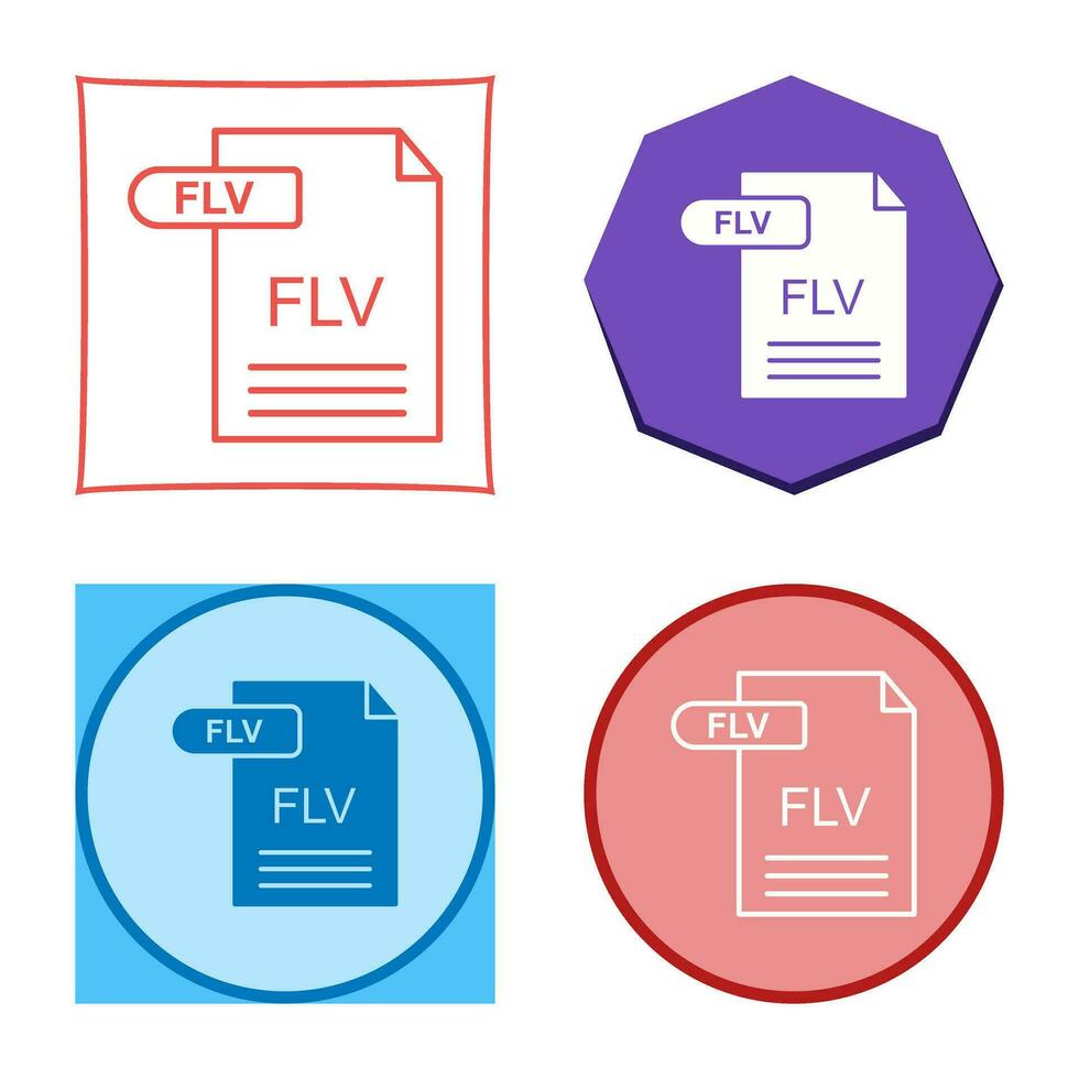 FLV Vector Icon