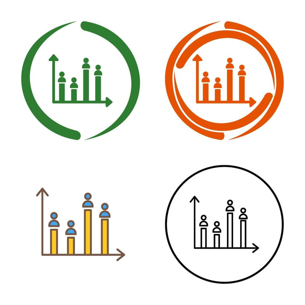 Candidate Graph Vector Icon