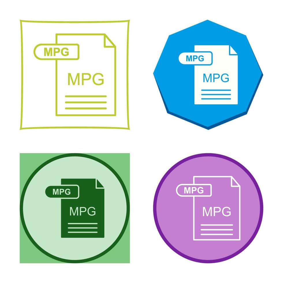 MPG Vector Icon