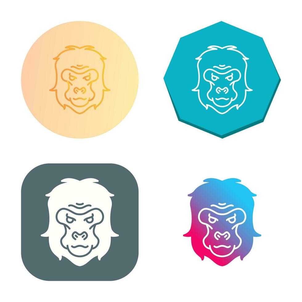 Gorilla Vector Icon
