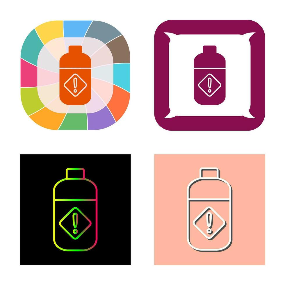 Pesticide Bottle Vector Icon