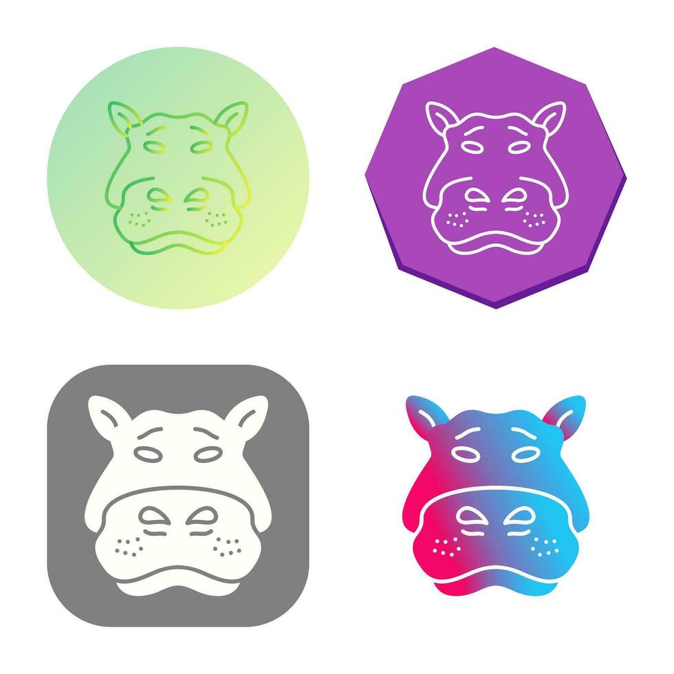 Hippo Vector Icon