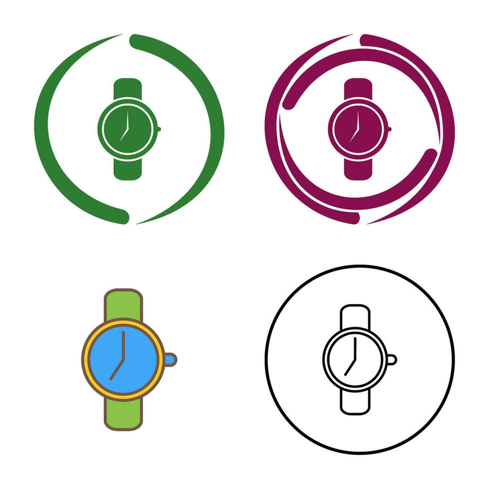 reloj, vector, icono vector