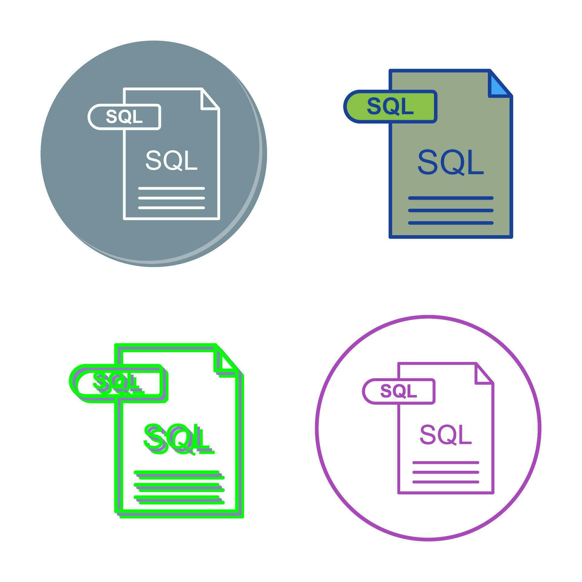 SQL Vector Icon 34158089 Vector Art at Vecteezy