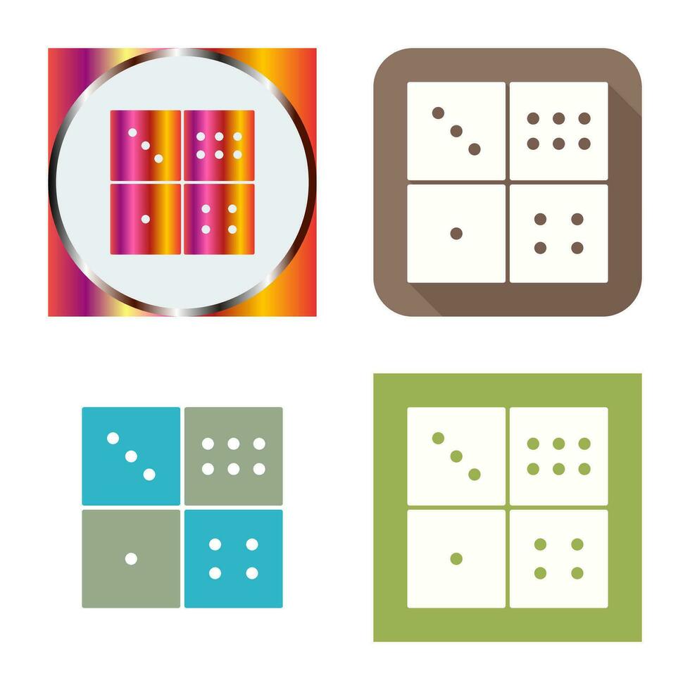 Domino Game Vector Icon