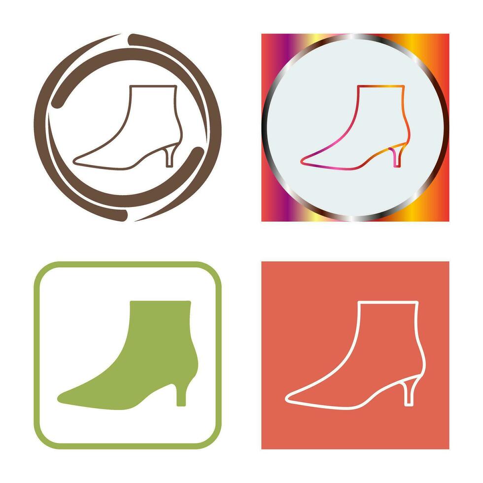 Boots with Heels Vector Icon