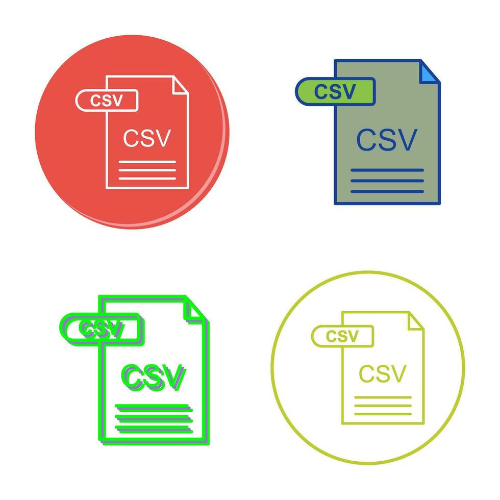 CSV Vector Icon