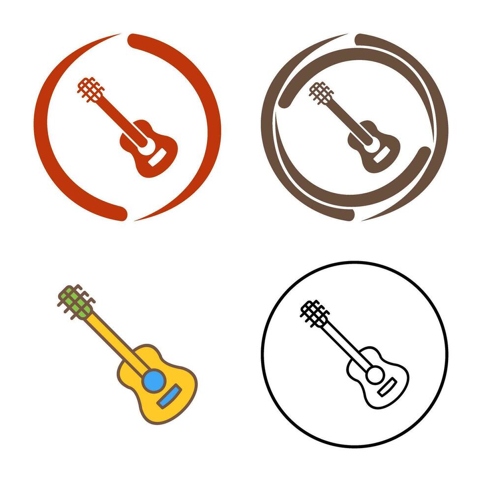 icono de vector de guitarra