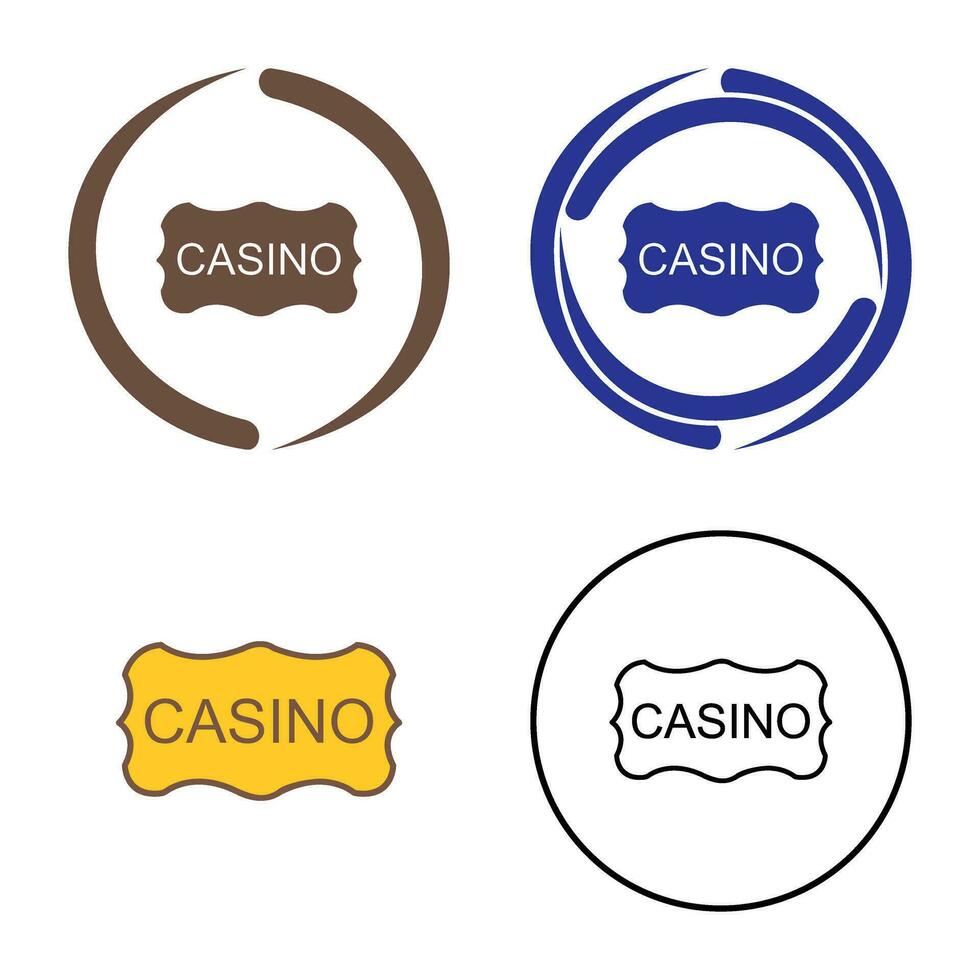 Casino Sign Vector Icon
