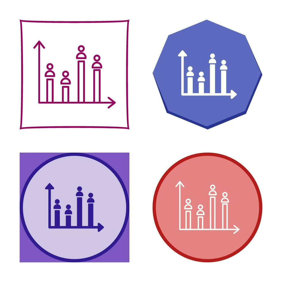 Candidate Graph Vector Icon
