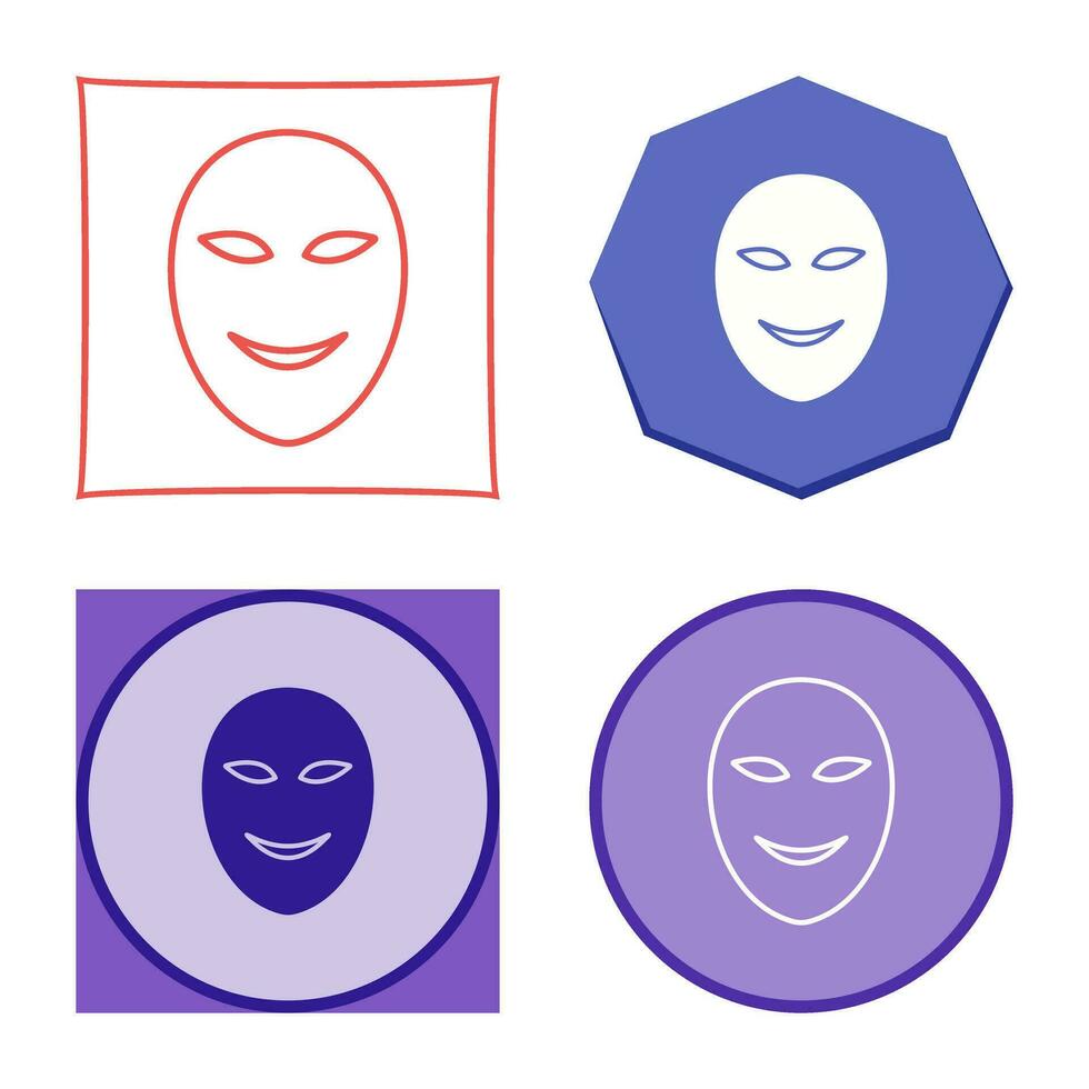 Ancient Face Mask Vector Icon