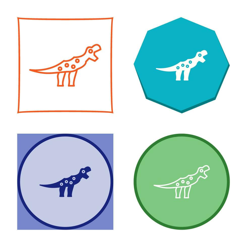 icono de vector de dinosaurio