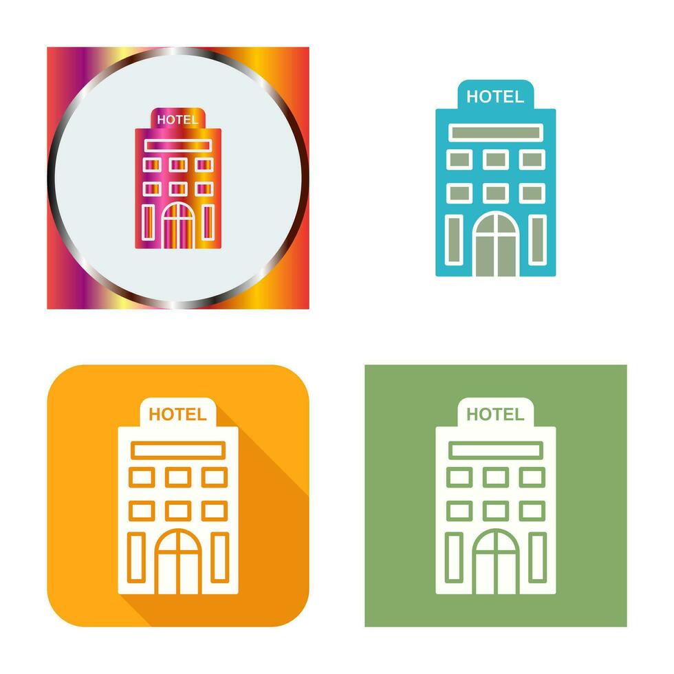 icono de vector de hotel