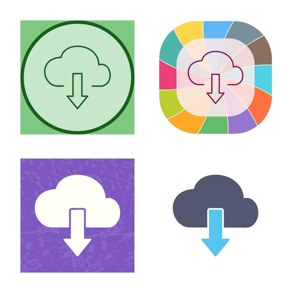 Download from Cloud Vector Icon