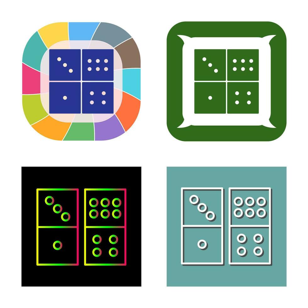Domino Game Vector Icon