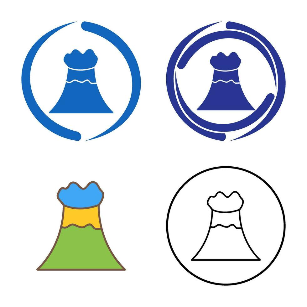 Volcano Vector Icon