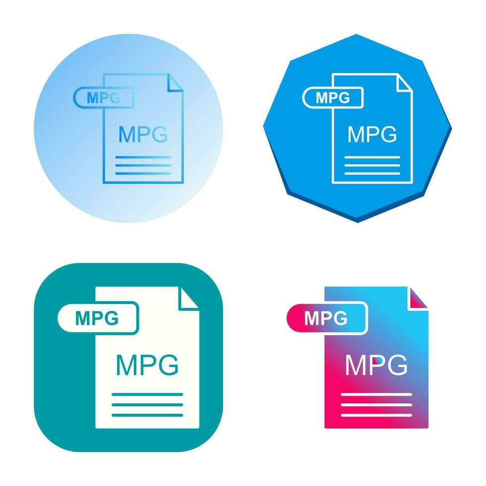 MPG Vector Icon