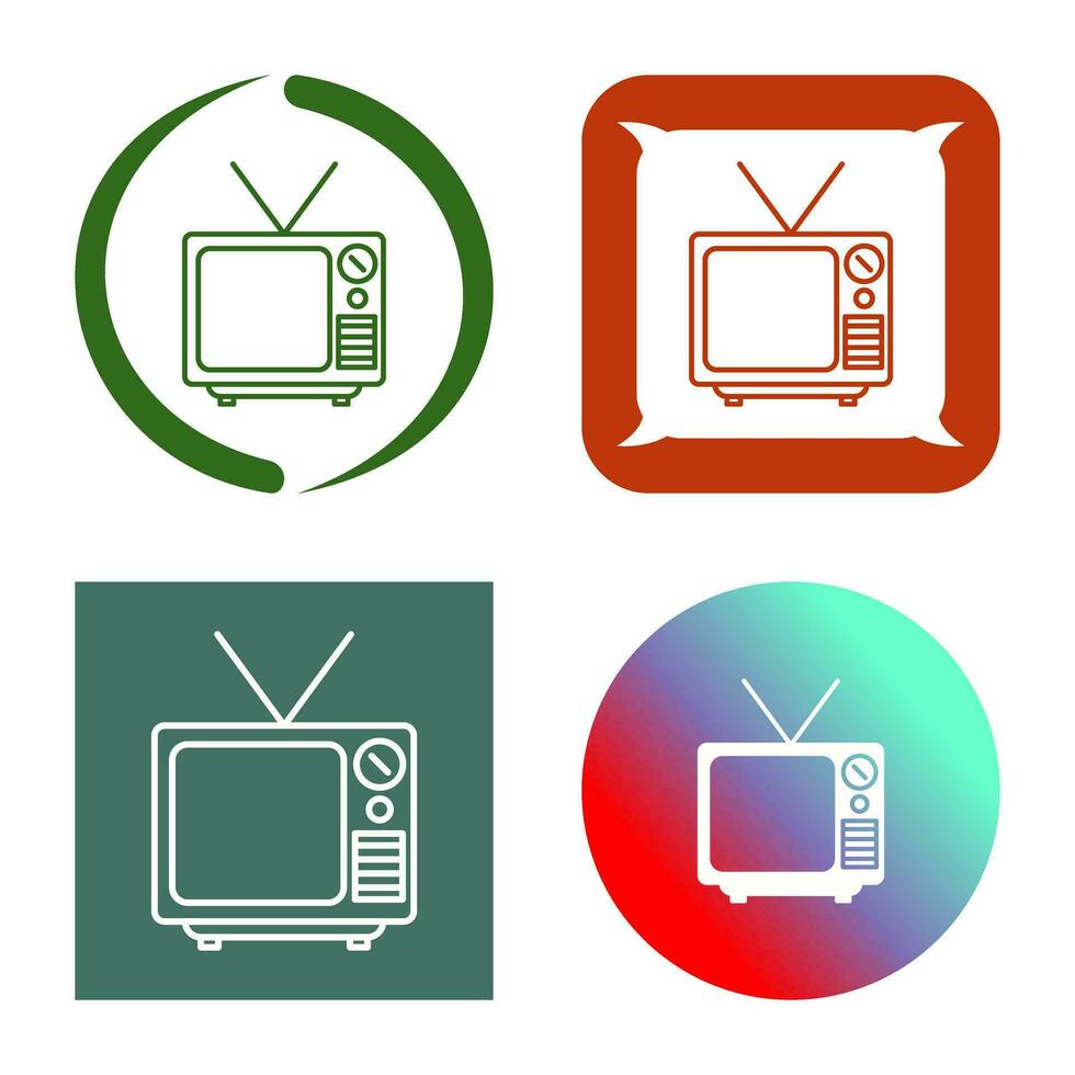 icono de vector de transmisión de televisión