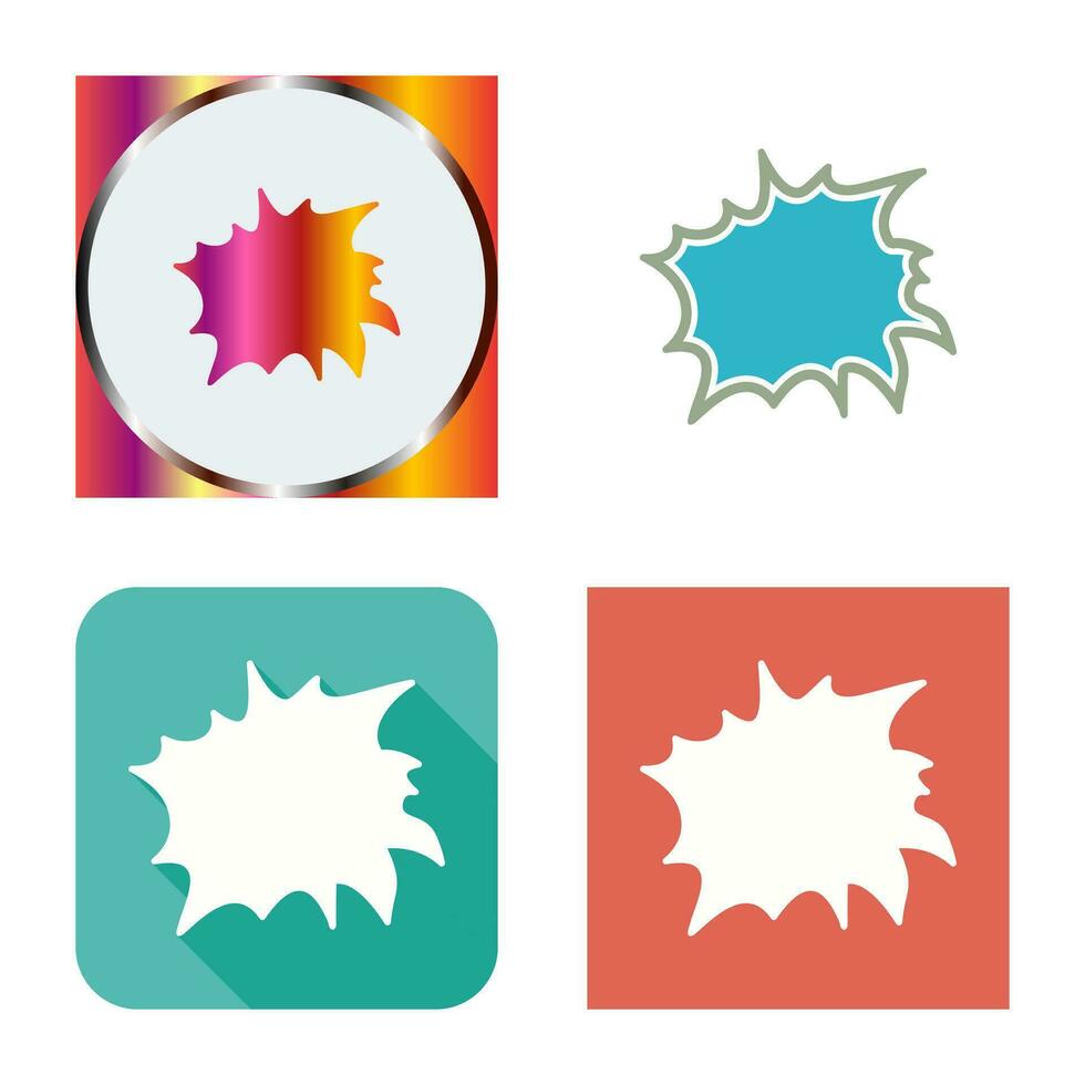 Unique Explosion Vector Icon