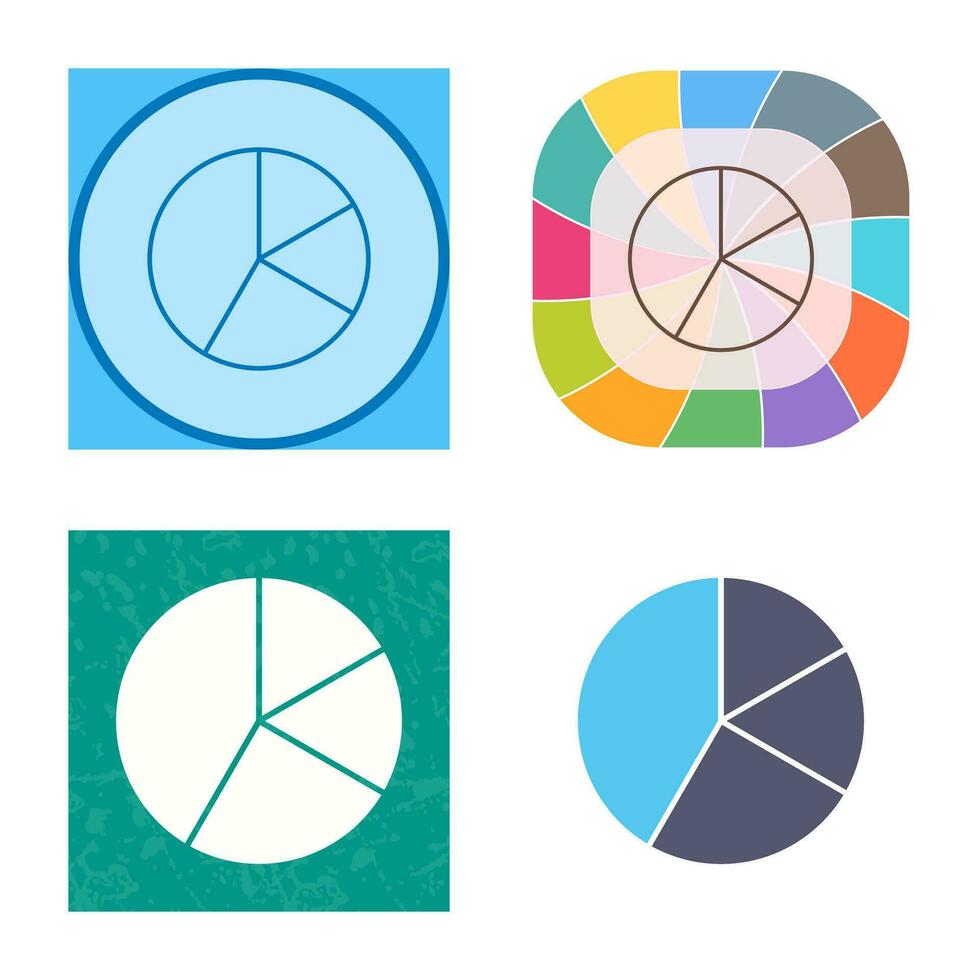 icono de vector de gráfico circular