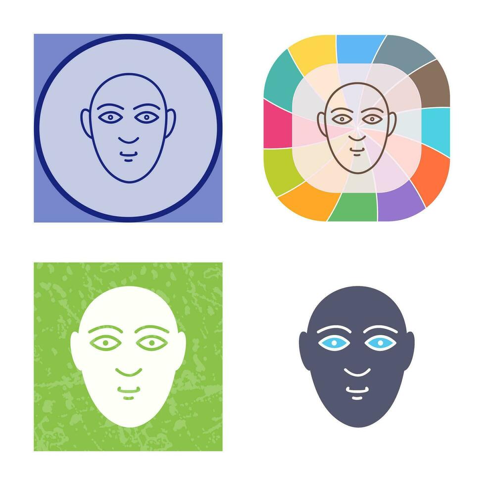 icono de vector de rostro humano