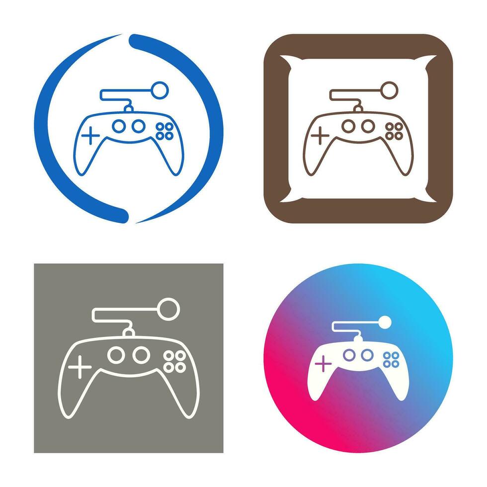 icono de vector de control de juego único