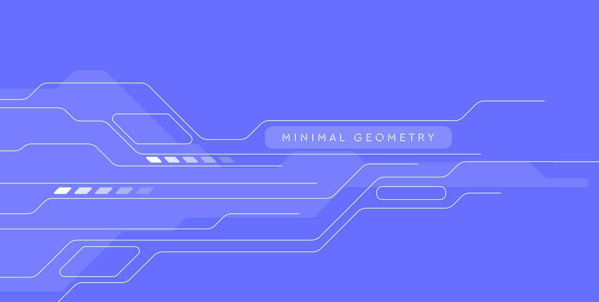 Violet white minimal abstract futuristic tech background with circuit lines vector