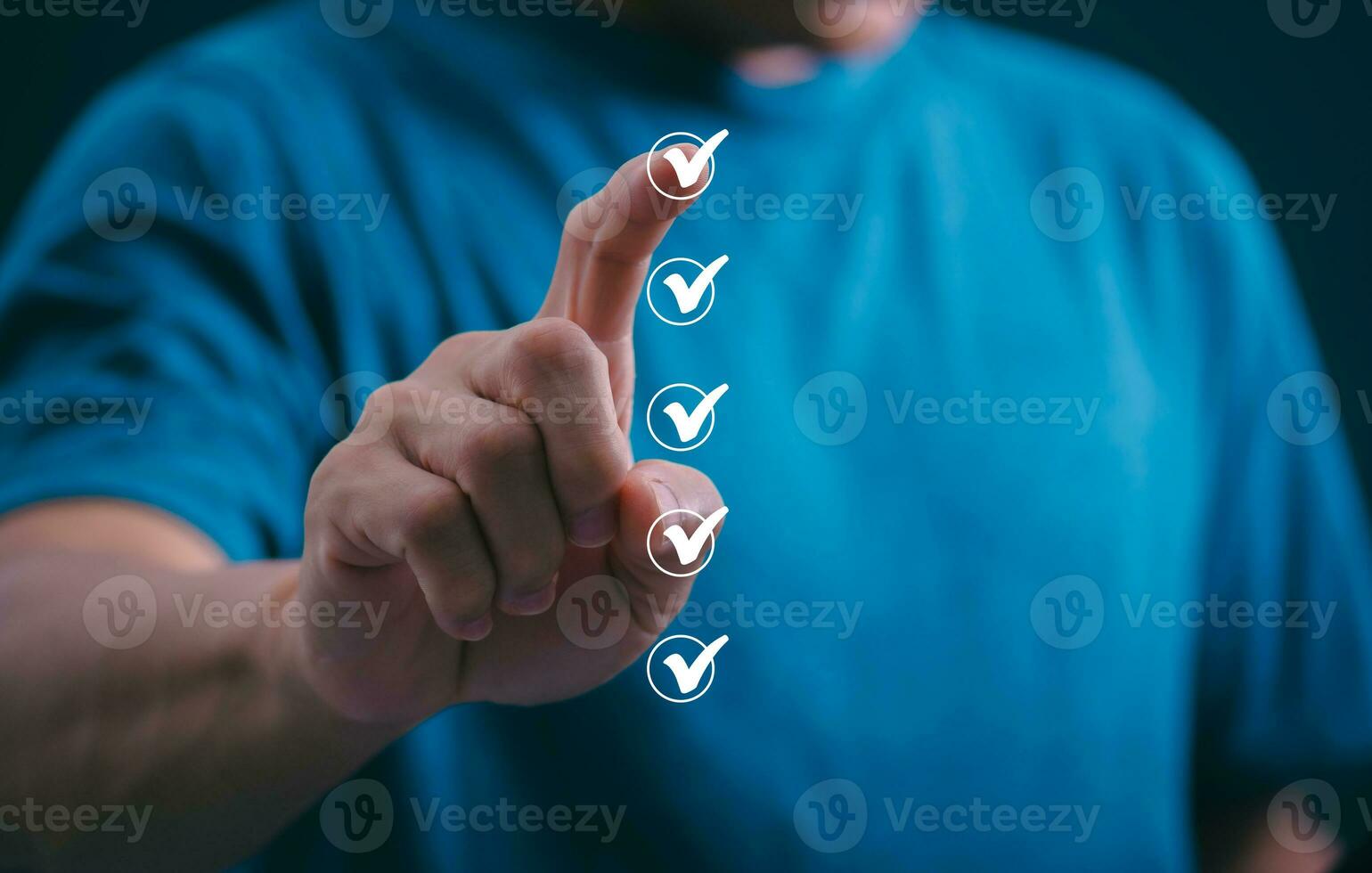 Customer services best excellent business rating experience. Satisfaction survey concept. user gives ratings to service experience on the online application, online marketing, and business processes. photo
