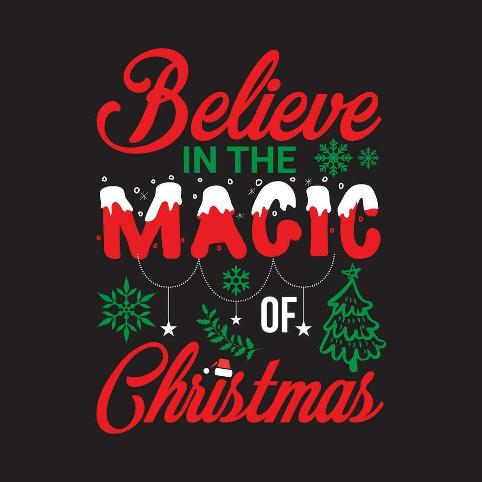 Christmas t-shirt design Vector