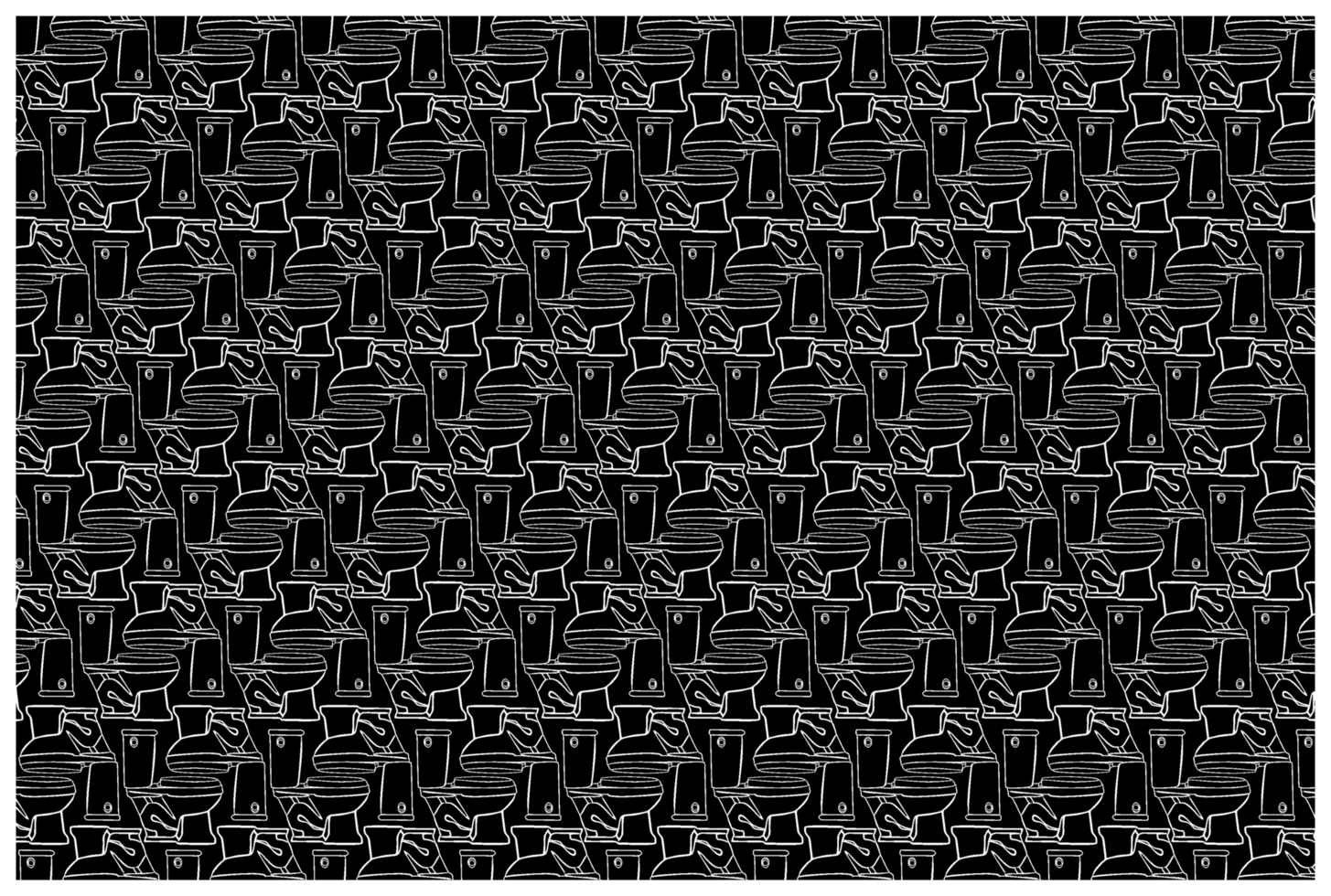 Toilet Line Art Pattern Background png