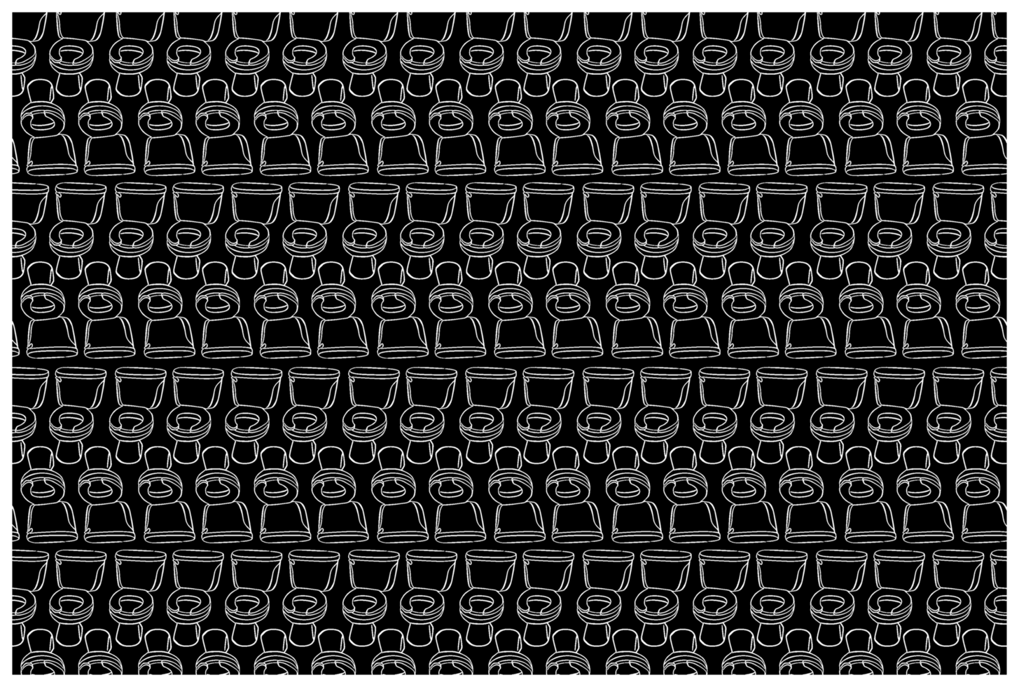 Toilet Line Art Pattern Background png