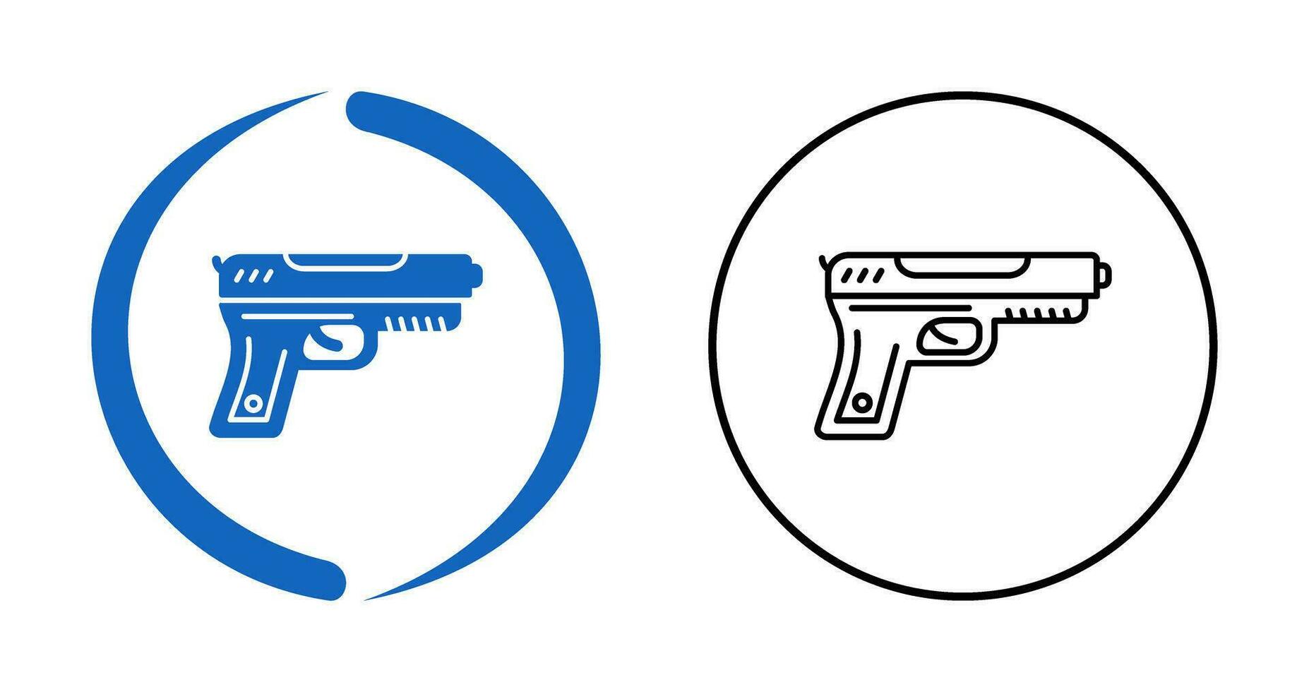 icono de vector de pistola