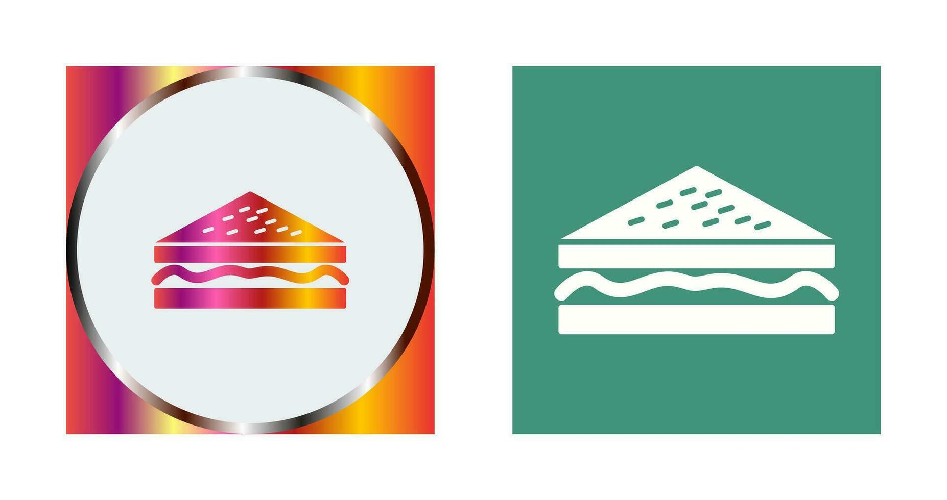 Unique Sandwich Vector Icon