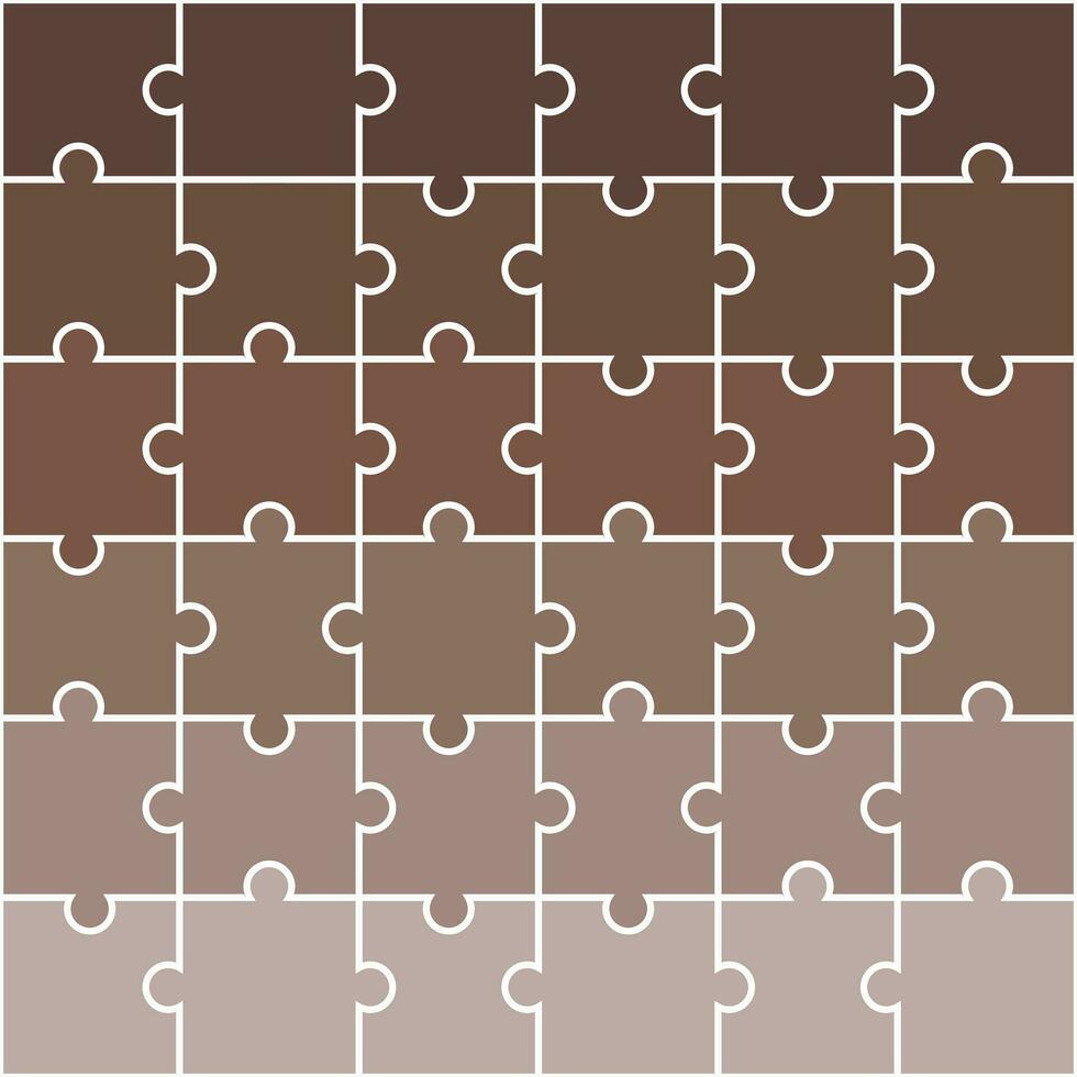 Brown shade jigsaw pattern. jigsaw line pattern. jigsaw seamless pattern. Decorative elements, clothing, paper wrapping, bathroom tiles, wall tiles, backdrop, background. vector