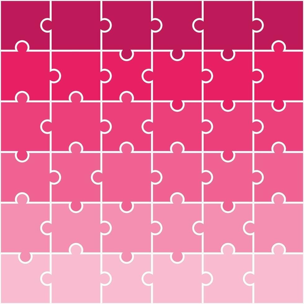 Pink shade jigsaw pattern. jigsaw line pattern. jigsaw seamless pattern. Decorative elements, clothing, paper wrapping, bathroom tiles, wall tiles, backdrop, background. vector