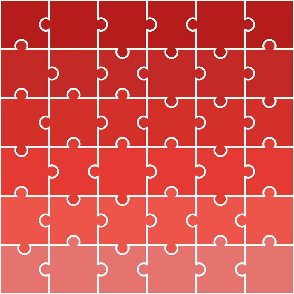 Red shade jigsaw pattern. jigsaw line pattern. jigsaw seamless pattern. Decorative elements, clothing, paper wrapping, bathroom tiles, wall tiles, backdrop, background. vector