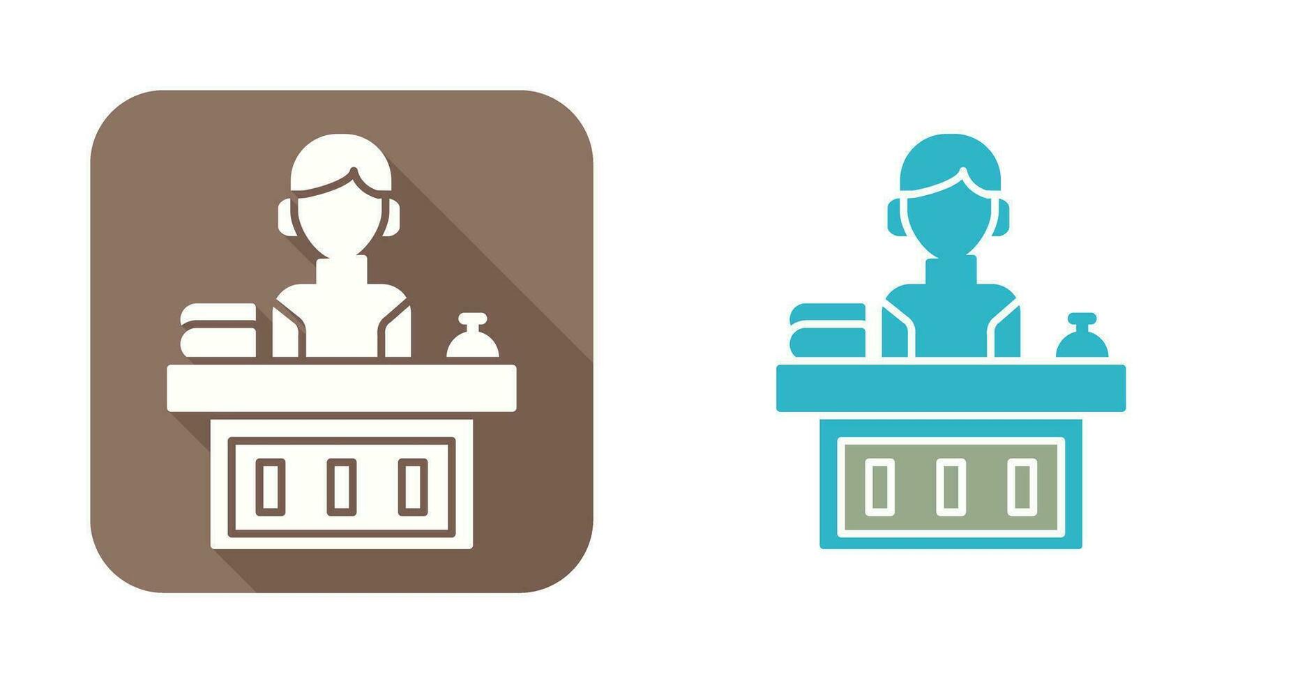 Office Reception Vector Icon