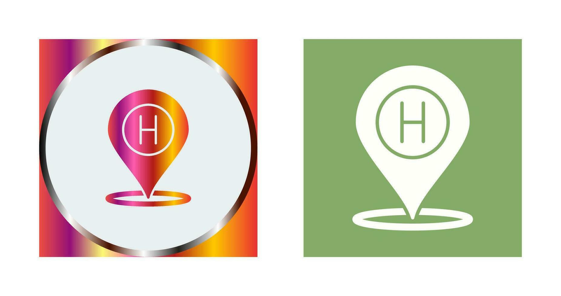 Hotel Location Vector Icon