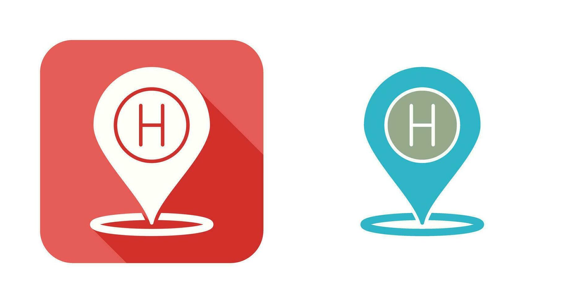 Hotel Location Vector Icon